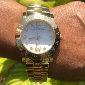 Marc by Marc Jacobs Gold Mini Amy Watch